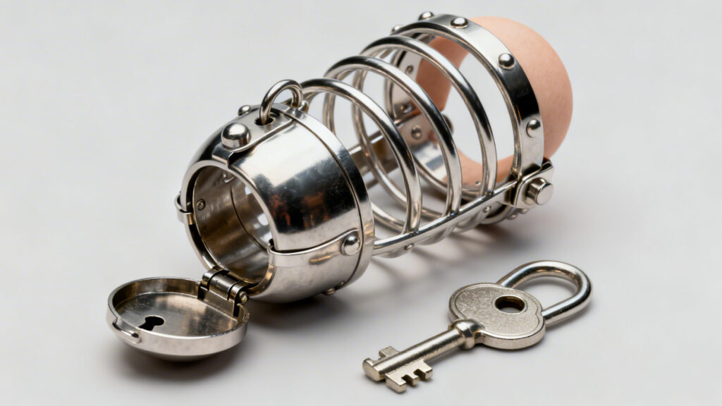 Chastity Cage BDSM Metall Käfig 2026 offen - Keuschheitskäfig BDSM 2026: Orgasmuskontrolle richtig