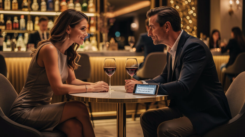 Sexdate gesucht? Warum Männer keine Zeit für Spielchen haben 2 Sexdate gesucht: Heiße Spannung bei einem diskreten Treffen in der Hotelbar